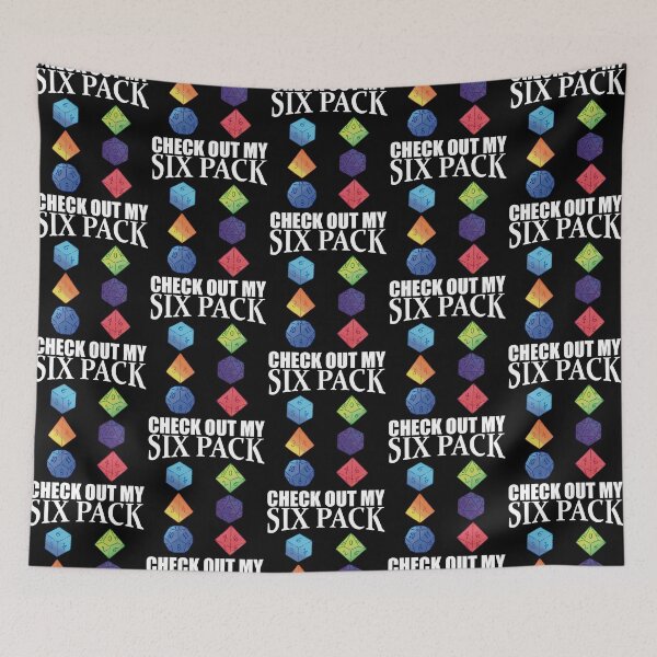 Item preview, Funny Check Out My Six Pack Dice For Dragons RPG Gamer designed and sold by Justnath.