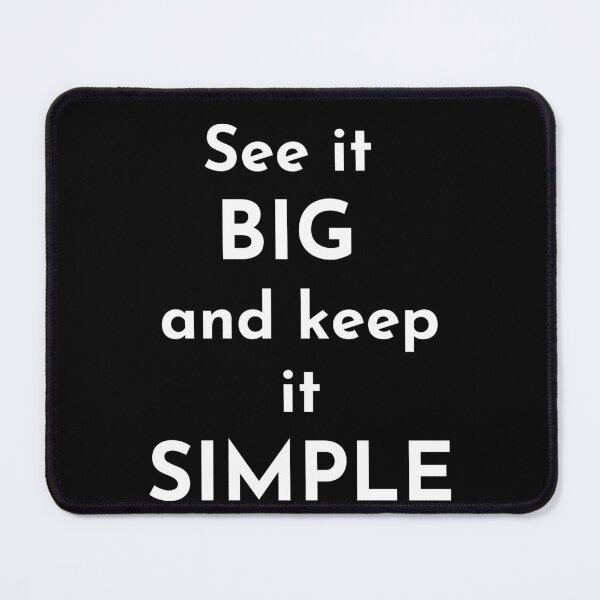 Item preview, See big and keep it Simple, Keep it simple, like, word Wizard, word master , fluent expert on words, Word Smith designed and sold by WizardWordSmith.