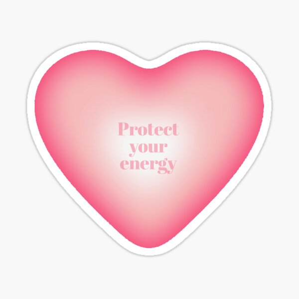 Aura heart| Protect your energy  Sticker