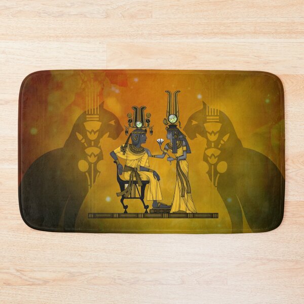 Item preview, Egyptian couple with Egyptian cat designed and sold by nicky2342.