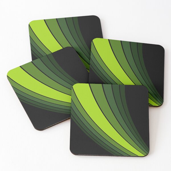 Item preview, Stripes Abstract green Art designed and sold by Tshirtstory.