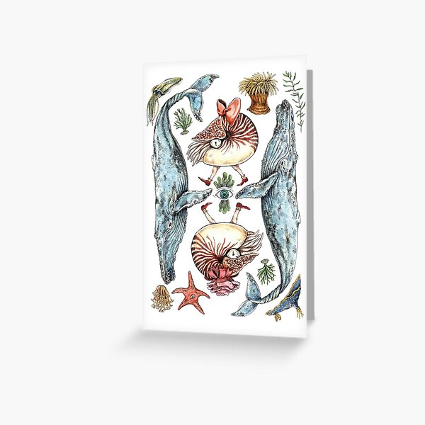 The sea members card Greeting Card
