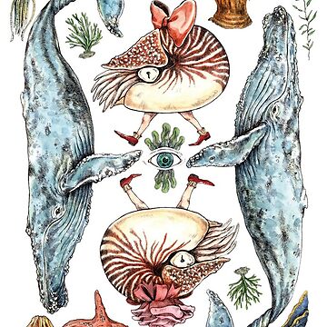 Artwork thumbnail, The sea members card by KiyomiInoue