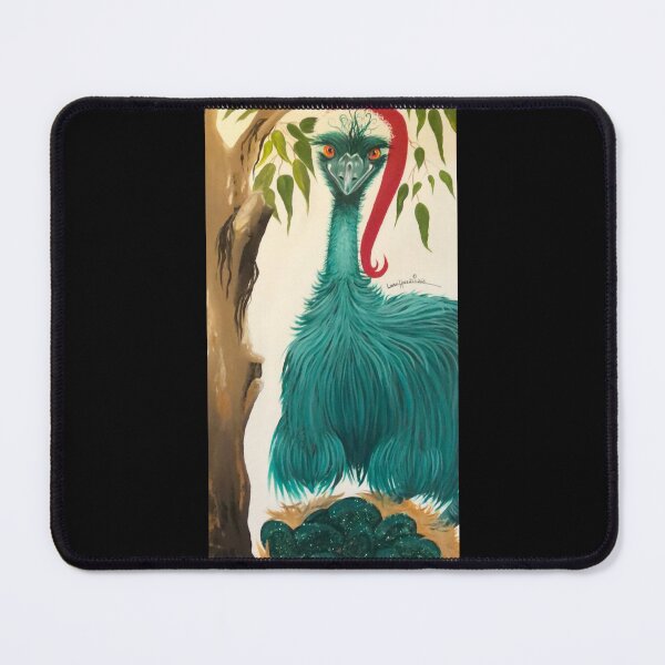 Item preview, Turquoise Christmas Australian Santa Emu designed and sold by lindahineart.