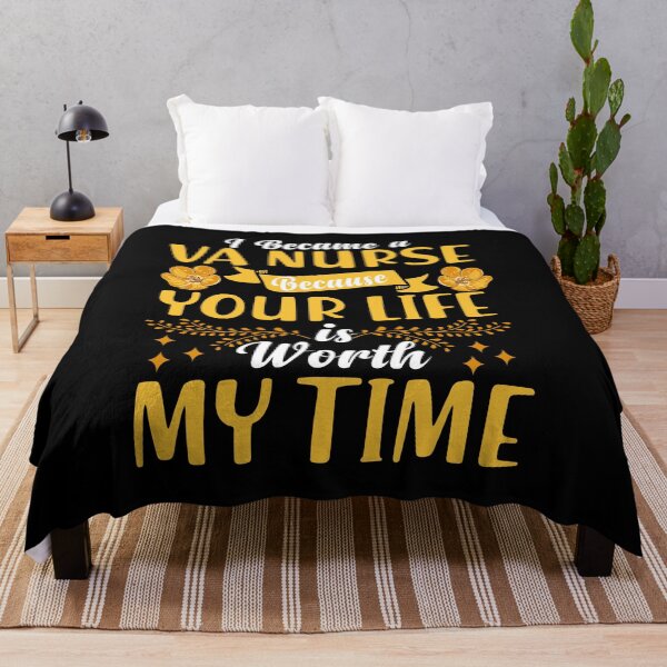 Item preview, I Became A VA Nurse Because Your Life is Worth My time designed and sold by GoZayaan.