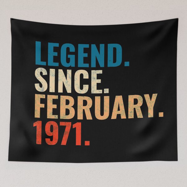 Item preview, Legend Since February 1971 Retro Vintage designed and sold by Teelogic.