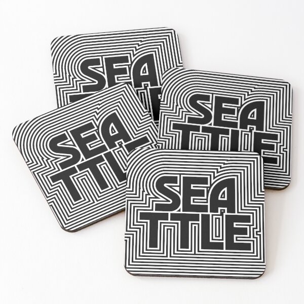 Item preview, Seattle City Text Pattern USA designed and sold by VoodooCircus.