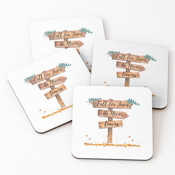 Item preview, Fall for Jesus He Never Leaves designed and sold by Lorify.