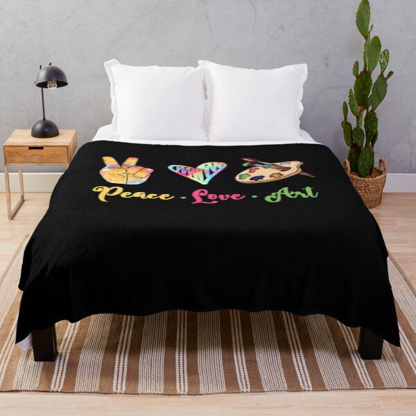 Item preview, Peace Love Art Painting Palette designed and sold by GoZayaan.