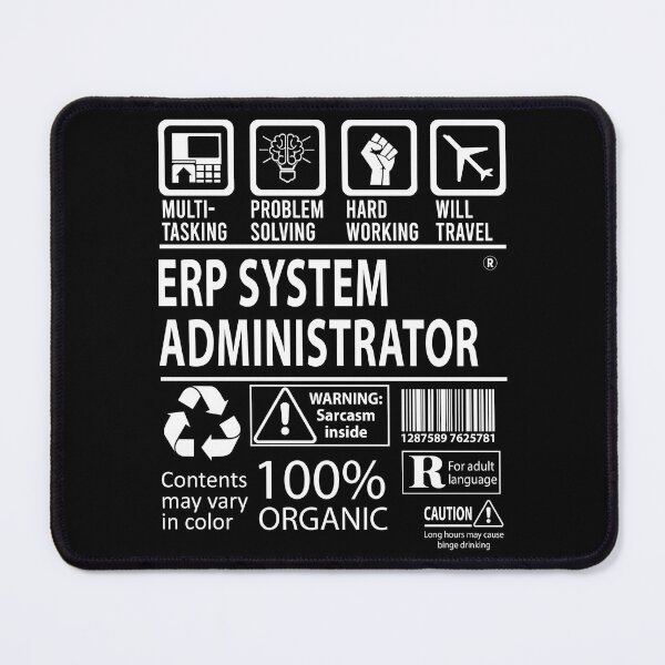 Item preview, Erp System Administrator T Shirt - MultiTasking Certified Job Gift Item Tee designed and sold by andahanson.