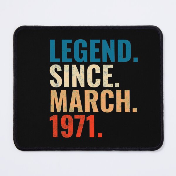 Item preview, Legend Since March 1971 Retro Vintage designed and sold by Teelogic.