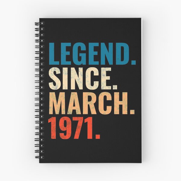 Item preview, Legend Since March 1971 Retro Vintage designed and sold by Teelogic.