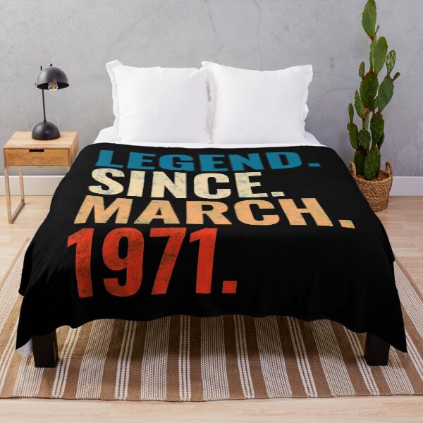 Item preview, Legend Since March 1971 Retro Vintage designed and sold by Teelogic.