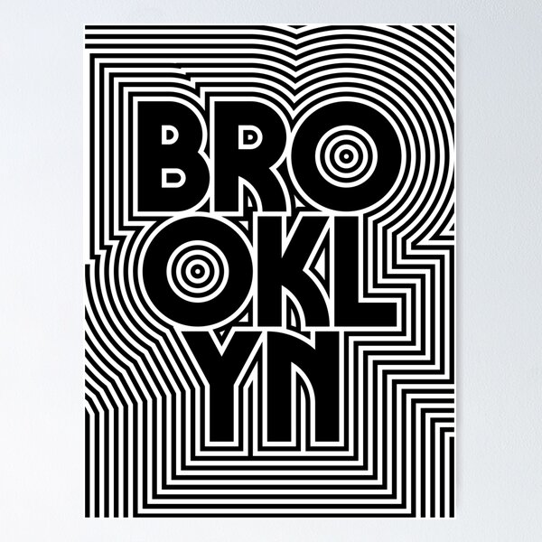 Item preview, Brooklyn New York Borough Text Pattern USA designed and sold by VoodooCircus.