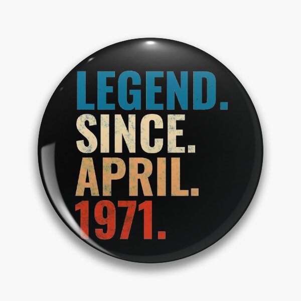 Item preview, Legend Since April 1971 Retro Vintage designed and sold by Teelogic.