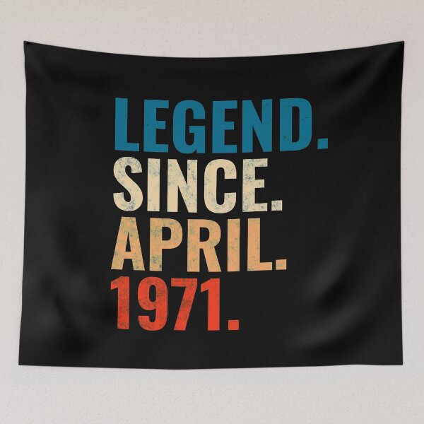 Item preview, Legend Since April 1971 Retro Vintage designed and sold by Teelogic.