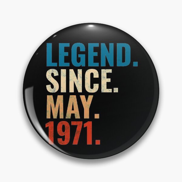 Item preview, Legend Since May 1971 Retro Vintage designed and sold by Teelogic.