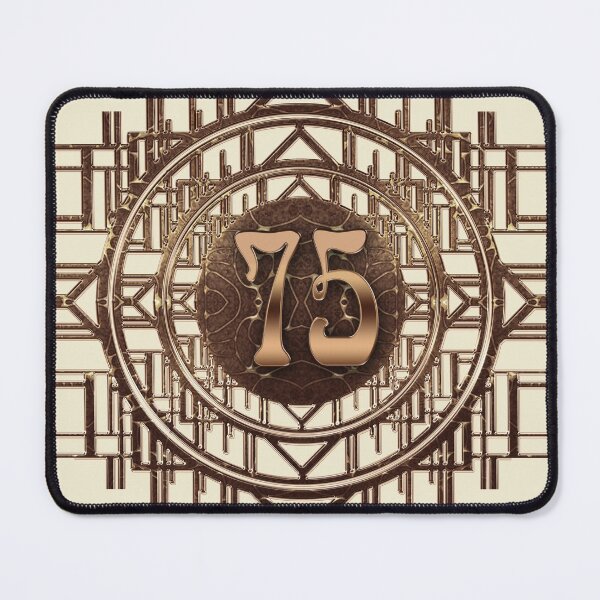 Item preview, Art Deco Vintage Design with Retro Art Nouveau Number 75 designed and sold by Xarah.