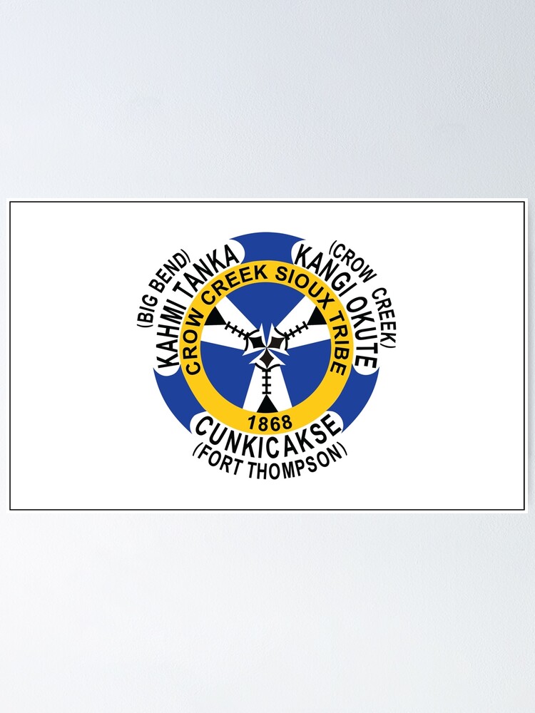 "Flag of Crow Creek Sioux Tribe USA" Poster by mo91 | Redbubble