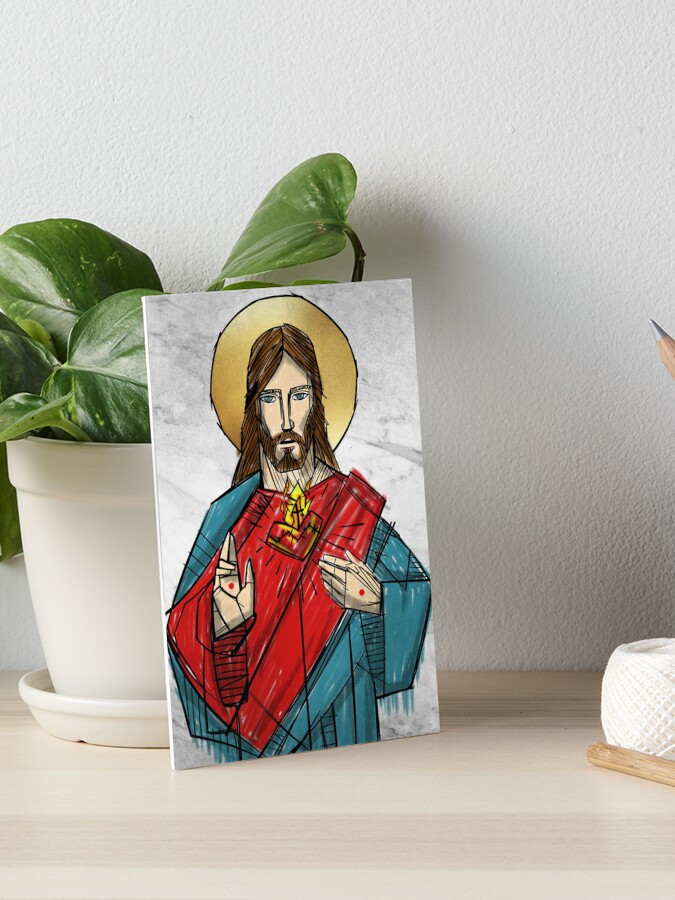 sacred heart of jesus | Art Board Print