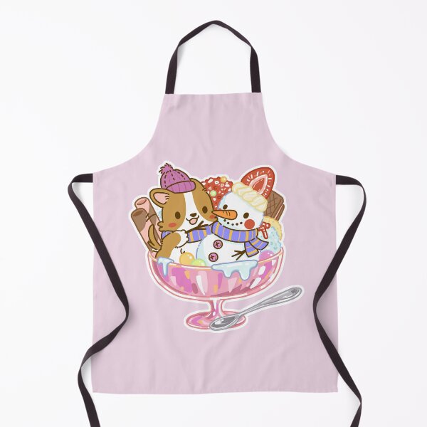 Item preview, Lazy Corgi - Snowman with Shaved Ice (Pink) designed and sold by LazyCorgiHK.