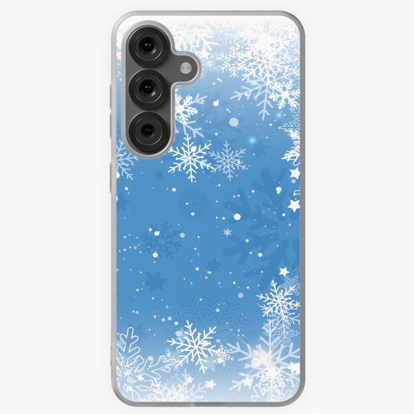 Item preview, Christmas pattern snowflakes. Blue sky with snowfall designed and sold by WOW TeesAndThings.