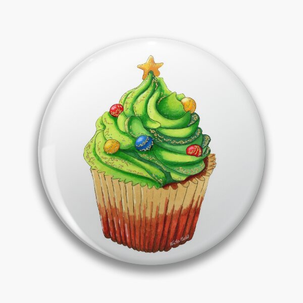 Item preview, Christmas Tree Cupcake designed and sold by NataBold.