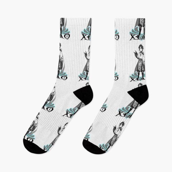 Item preview, elemento xiao anemo en blanco y negro designed and sold by abangkejepit.