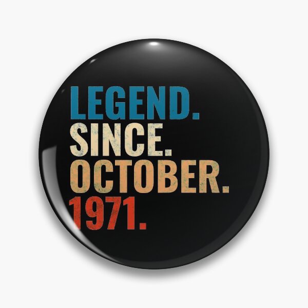 Item preview, Legend Since October 1971 Retro Vintage designed and sold by Teelogic.