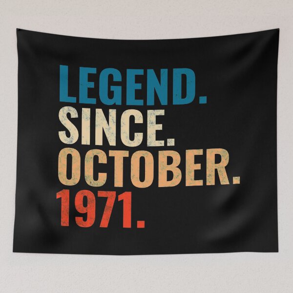Item preview, Legend Since October 1971 Retro Vintage designed and sold by Teelogic.