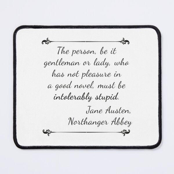 Item preview, Jane Austen: The pleasure of a good novel designed and sold by Cartotastic.