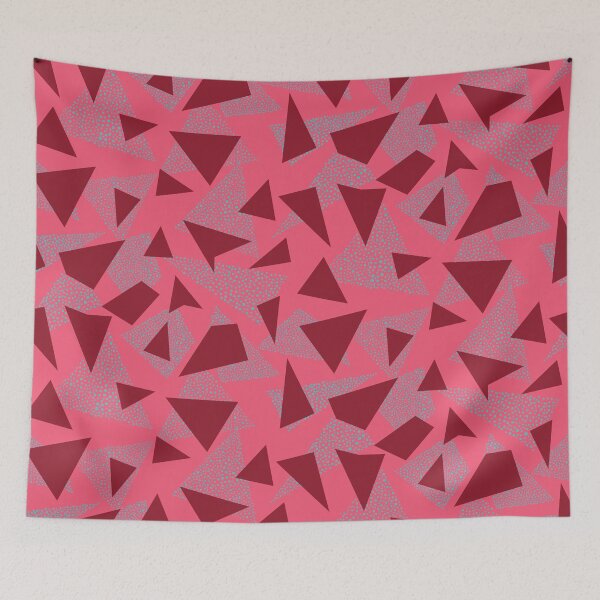 Item preview, Coral Twisted Triangles designed and sold by Carolina Diaz.