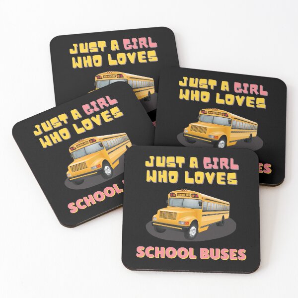 Item preview, Just A Girl Who Loves School Buses, Funny Kids Gift Idea designed and sold by singRsong.