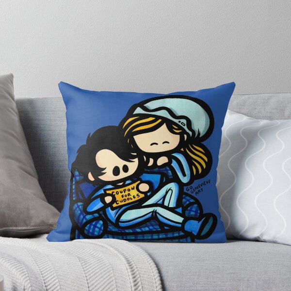 Item preview, Blonde Girl and Raven Boy Cuddle Coupon designed and sold by gogenevieve.