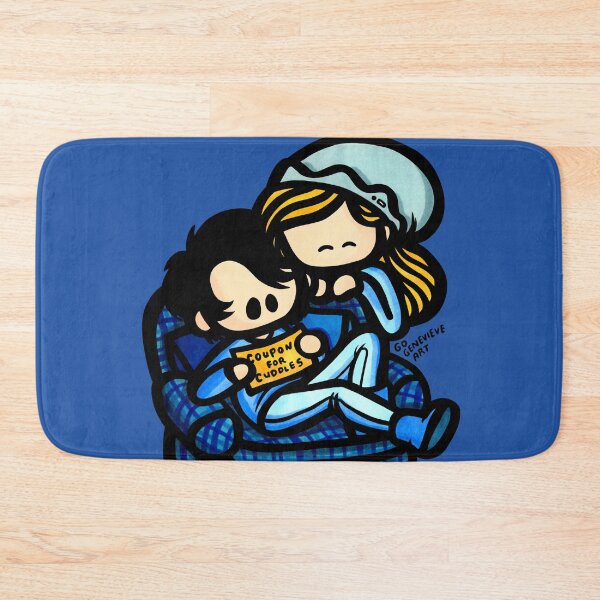 Item preview, Blonde Girl and Raven Boy Cuddle Coupon designed and sold by gogenevieve.