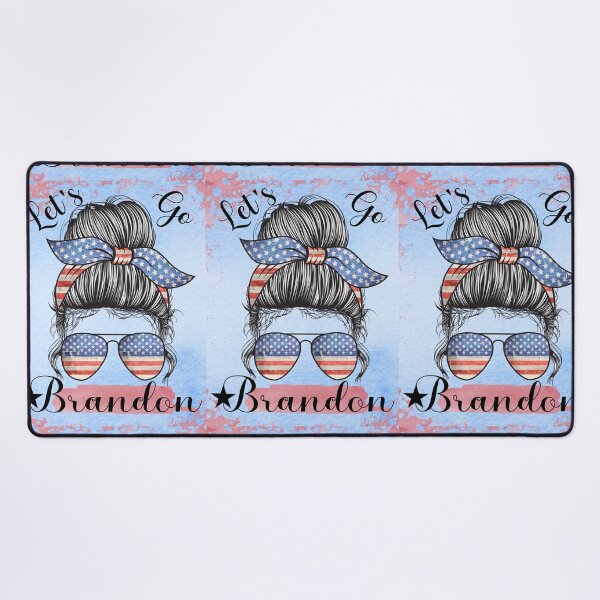 Item preview, Lets Go Brandon Messy Bun Girl designed and sold by Wheeler-Styl3.