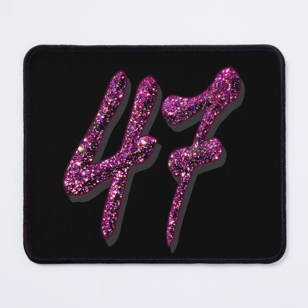 Item preview, 47th Birthday Anniversary - Purple Glitter Numbers designed and sold by GlamourChick.