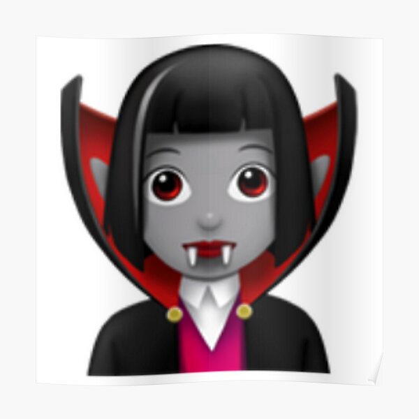 "Female Vampire emoji Playboi Carti" Poster by Vedran15 Redbubble