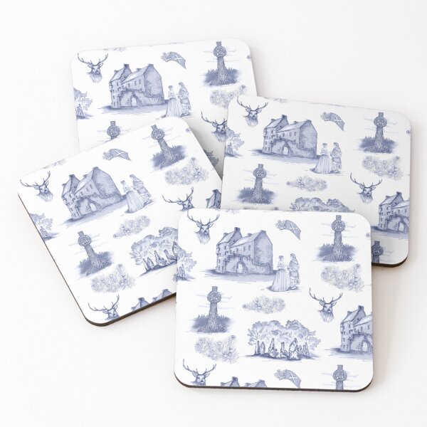 Item preview, Highlander Toile in Blue designed and sold by Sharilea.