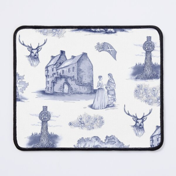 Item preview, Highlander Toile in Blue designed and sold by Sharilea.