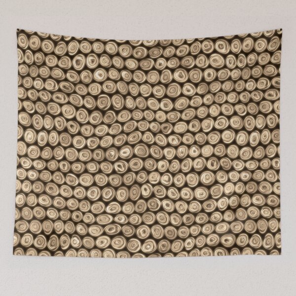 Item preview, Tiny Bronze Gold Squiggly Swirly Spiral Circles designed and sold by James-Cole.