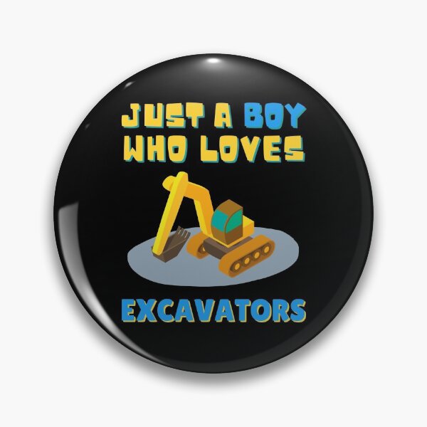 Item preview, Just A Boy Who Loves Excavators, Funny Kids Gift Idea designed and sold by singRsong.