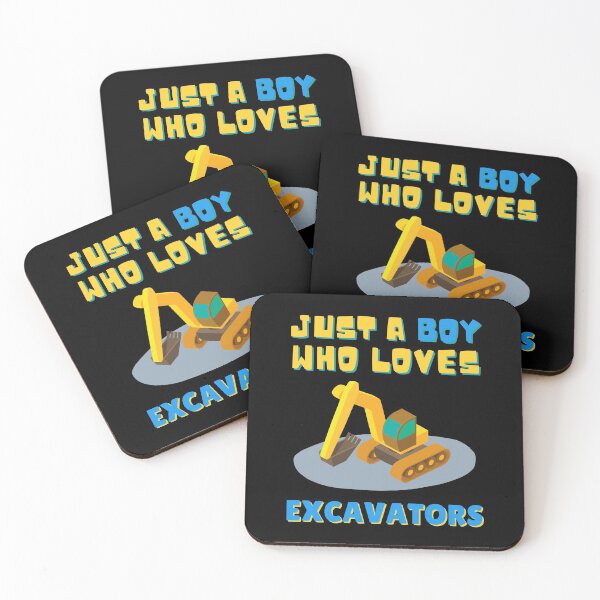 Item preview, Just A Boy Who Loves Excavators, Funny Kids Gift Idea designed and sold by singRsong.