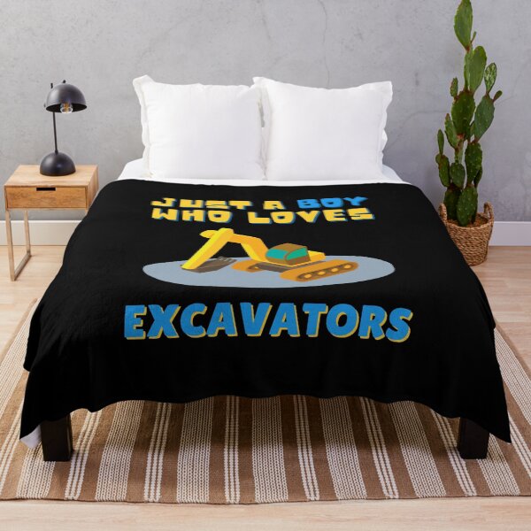 Item preview, Just A Boy Who Loves Excavators, Funny Kids Gift Idea designed and sold by singRsong.