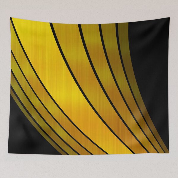 Item preview, Stripes Abstract golden Art designed and sold by Tshirtstory.