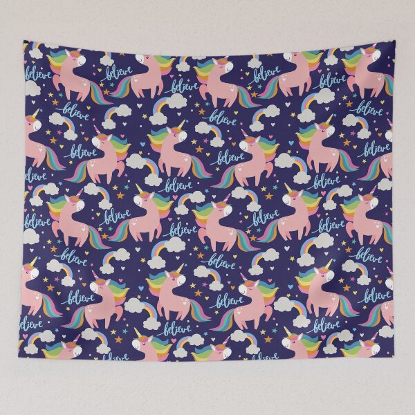 Item preview, Seamless with unicorns designed and sold by HolliuxGift.