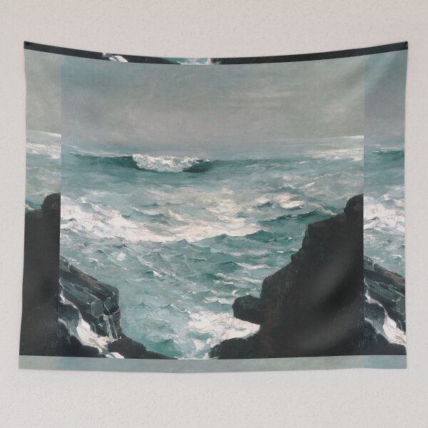 Item preview, Cannon Rock, seascapes oil painting designed and sold by art-and-sticker.
