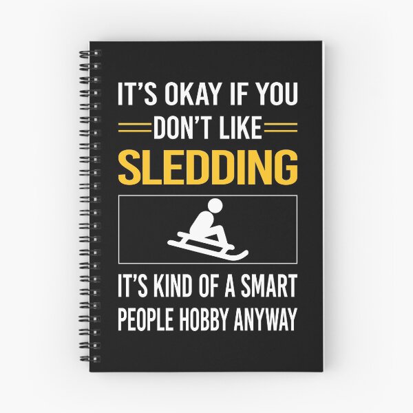 Item preview, Funny Smart People Sledding Sledging Sleighing designed and sold by jiggleterrified.