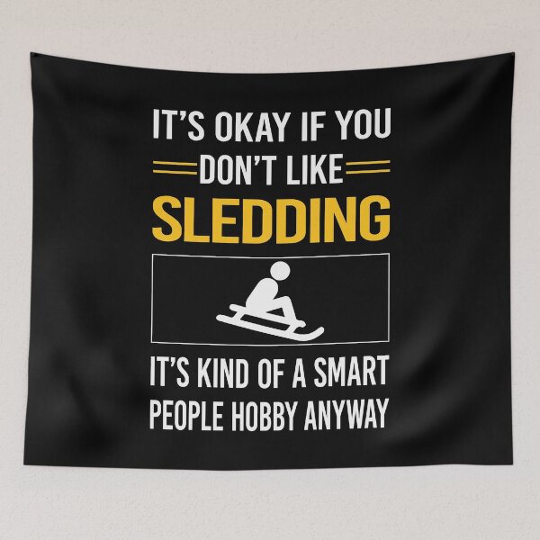 Item preview, Funny Smart People Sledding Sledging Sleighing designed and sold by jiggleterrified.