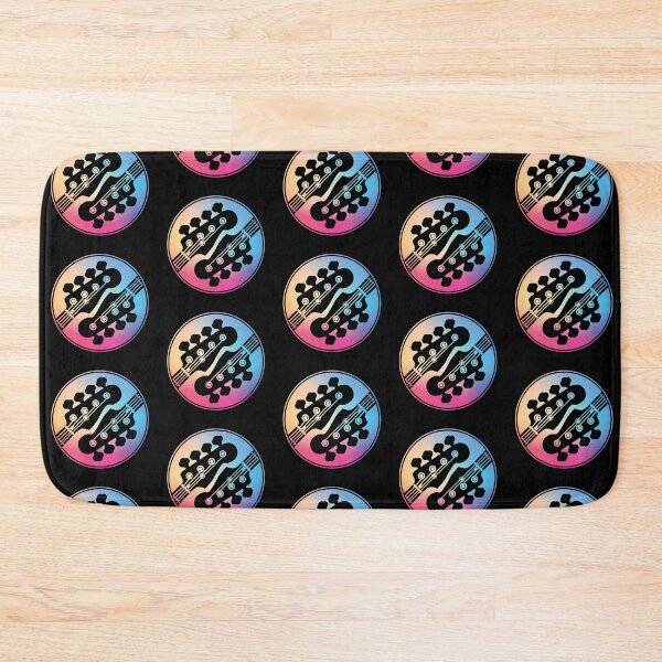 Item preview, Bass Guitar Headstock Circle Gradient Theme designed and sold by nightsworthy.